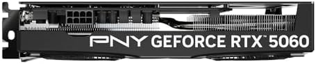 PNY NVIDIA GeForce RTX  5060 Epic X  ARGB OC Triple Fan  Graphics Card  8GB GDDR7  128 bit  SFF Ready  PCIe  5 0  HDMI /DP 2 1  2 Slot  NVIDIA Blackwell Architecture  DLSS 4 