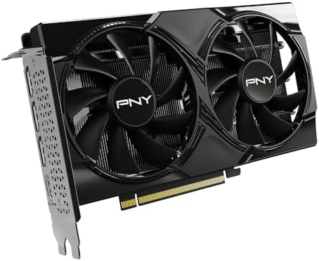 PNY NVIDIA GeForce RTX  5060 Epic X  ARGB OC Triple Fan  Graphics Card  8GB GDDR7  128 bit  SFF Ready  PCIe  5 0  HDMI /DP 2 1  2 Slot  NVIDIA Blackwell Architecture  DLSS 4 
