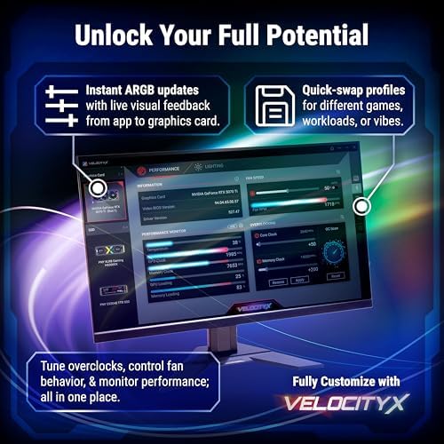 PNY NVIDIA GeForce RTX  5080 Epic X  ARGB OC Triple Fan  Graphics Card  16GB GDDR7  256 bit  Boost Speed  2775 MHz  PCIe  5 0  HDMI /DP 2 1  2 99 Slot  NVIDIA Blackwell Architecture  DLSS 4 