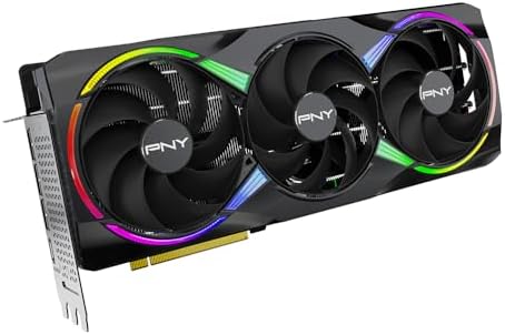 PNY NVIDIA GeForce RTX  5080 Epic X  ARGB OC Triple Fan  Graphics Card  16GB GDDR7  256 bit  Boost Speed  2775 MHz  PCIe  5 0  HDMI /DP 2 1  2 99 Slot  NVIDIA Blackwell Architecture  DLSS 4 