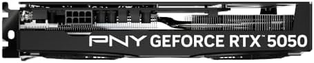 PNY NVIDIA GeForce RTX  5050 Dual Fan  Graphics Card  8GB GDDR6  128 bit  SFF Ready  PCIe  5 0  HDMI /DP 2 1  2 Slot  NVIDIA Blackwell Architecture  DLSS 4 
