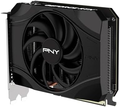 PNY NVIDIA GeForce RTX  5050 Single Fan  Graphics Card  8GB GDDR6  128 bit  SFF Ready  PCIe  5 0  HDMI /DP 2 1  2 Slot  NVIDIA Blackwell Architecture  DLSS 4 