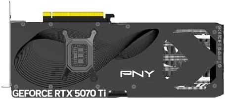 PNY NVIDIA GeForce RTX  5070 Ti OC Triple Fan  Graphics Card  16GB GDDR7  256 bit  Boost Speed  2572 MHz  PCIe  5 0  HDMI /DP 2 1  2 98 Slot  NVIDIA Blackwell Architecture  DLSS 4 