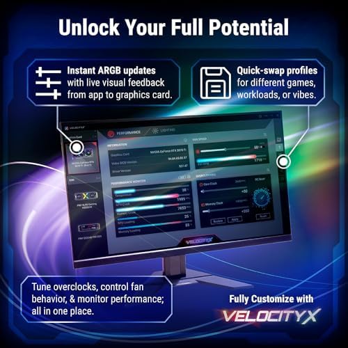 PNY NVIDIA GeForce RTX  5060 Epic X  ARGB OC Triple Fan  Graphics Card  8GB GDDR7  128 bit  SFF Ready  PCIe  5 0  HDMI /DP 2 1  2 Slot  NVIDIA Blackwell Architecture  DLSS 4 