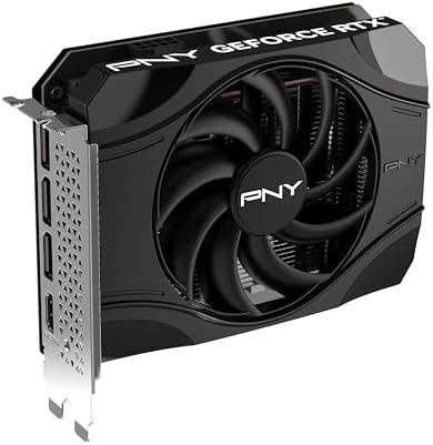 PNY NVIDIA GeForce RTX  5050 Single Fan  Graphics Card  8GB GDDR6  128 bit  SFF Ready  PCIe  5 0  HDMI /DP 2 1  2 Slot  NVIDIA Blackwell Architecture  DLSS 4 