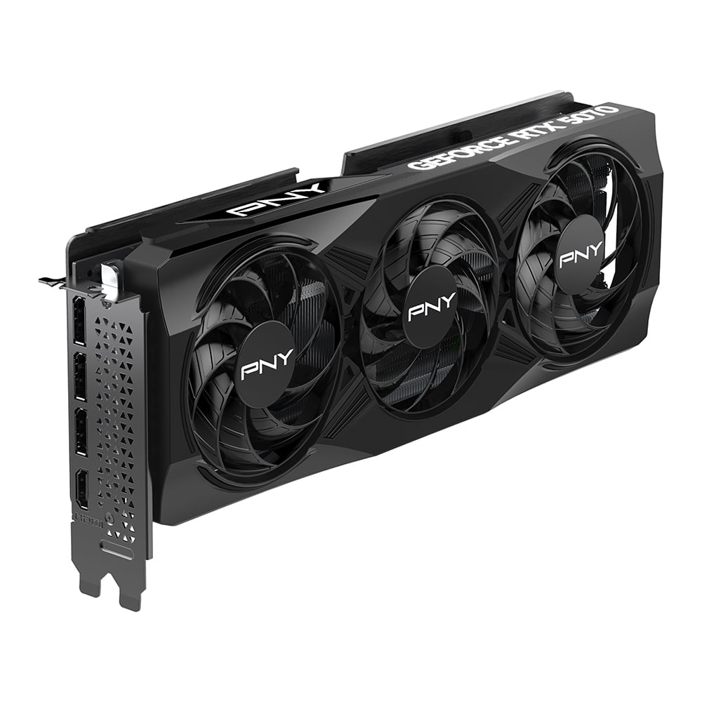 PNY NVIDIA GeForce RTX  5070 OC Triple Ventilador  Tarjeta Gráfica 12GB GDDR7  Listo para SFF  Ranura de 2 4