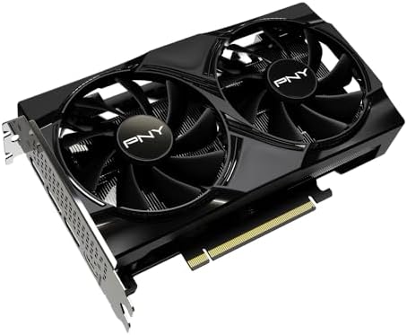 PNY NVIDIA GeForce RTX  5050 Dual Fan  Graphics Card  8GB GDDR6  128 bit  SFF Ready  PCIe  5 0  HDMI /DP 2 1  2 Slot  NVIDIA Blackwell Architecture  DLSS 4 