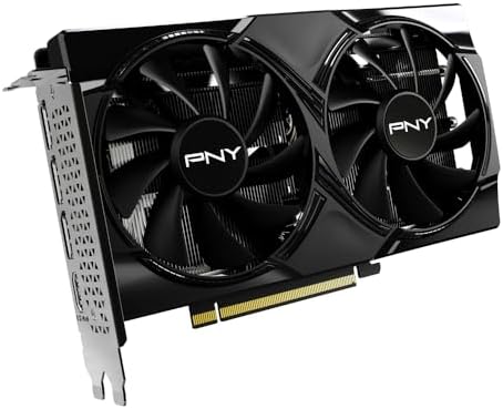PNY NVIDIA GeForce RTX  5050 Dual Fan  Graphics Card  8GB GDDR6  128 bit  SFF Ready  PCIe  5 0  HDMI /DP 2 1  2 Slot  NVIDIA Blackwell Architecture  DLSS 4 
