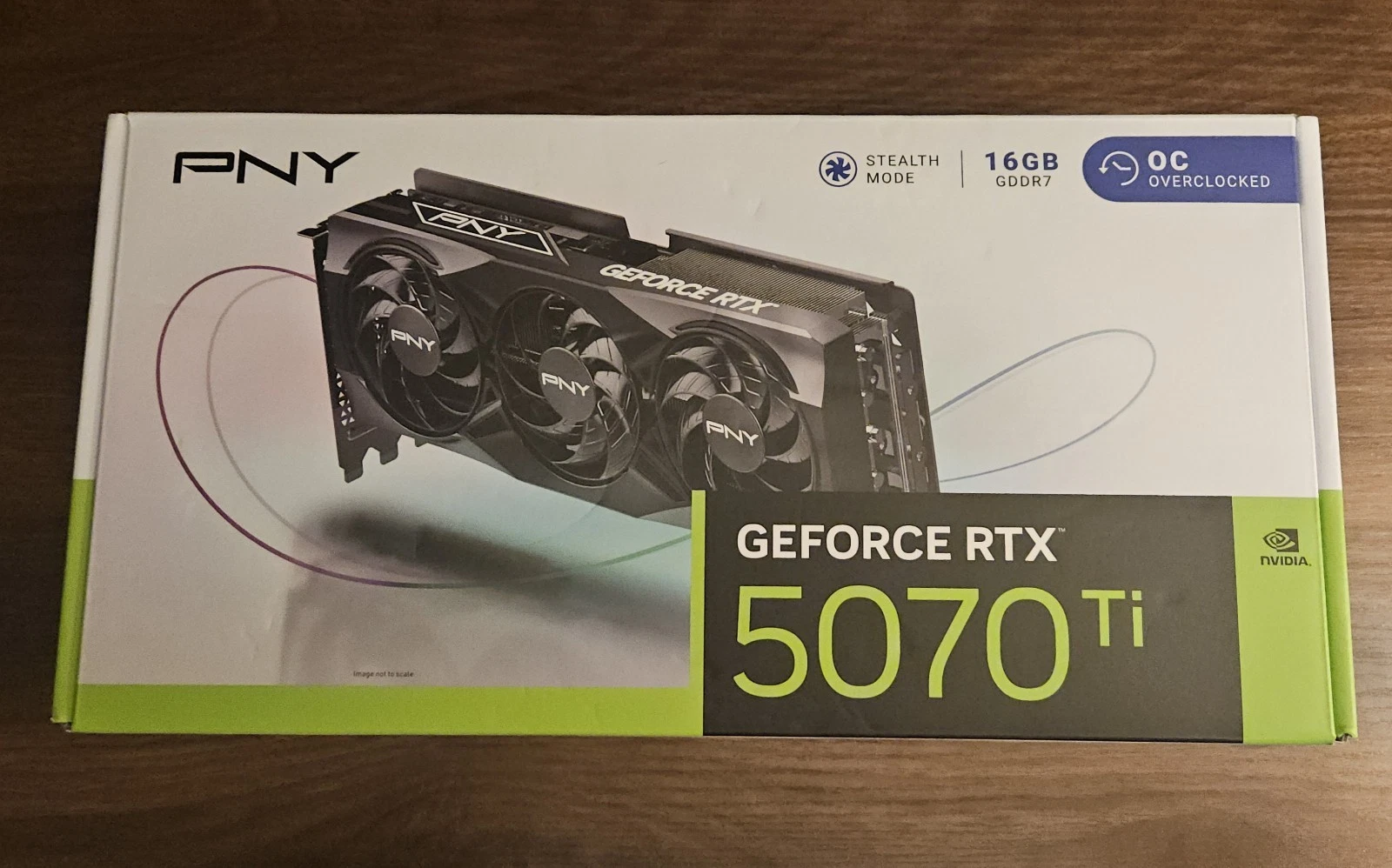 PNY NVIDIA GeForce RTX  5070 Ti OC Triple Fan Graphics Card 16GB GDDR7 256 bit