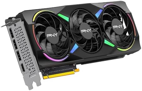 PNY NVIDIA GeForce RTX  5070 Epic X  ARGB OC Triple Fan  Graphics Card  12GB GDDR7  192 bit  Boost Speed  2685 MHz  SFF Ready  PCIe  5 0  HDMI /DP 2 1  2 4 Slot  Blackwell Architecture  DLSS 4 