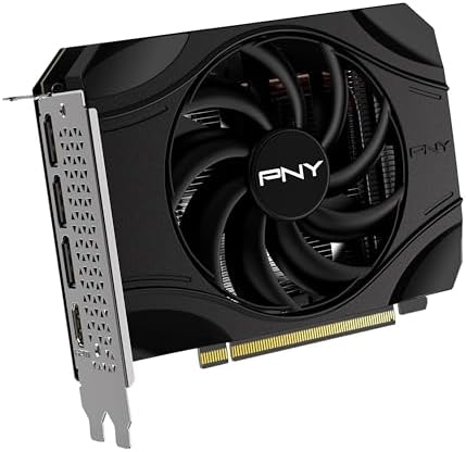 PNY NVIDIA GeForce RTX  5050 Single Fan  Graphics Card  8GB GDDR6  128 bit  SFF Ready  PCIe  5 0  HDMI /DP 2 1  2 Slot  NVIDIA Blackwell Architecture  DLSS 4 