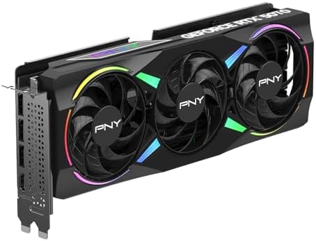 PNY NVIDIA GeForce RTX  5070 Epic X  ARGB OC Triple Fan  Graphics Card  12GB GDDR7  192 bit  Boost Speed  2685 MHz  SFF Ready  PCIe  5 0  HDMI /DP 2 1  2 4 Slot  Blackwell Architecture  DLSS 4 