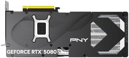 PNY NVIDIA GeForce RTX  5080 OC Triple Fan  Graphics Card  16GB GDDR7  256 bit  Boost Speed  2730 MHz  PCIe  5 0  HDMI /DP 2 1  2 99 Slot  NVIDIA Blackwell Architecture  DLSS 4