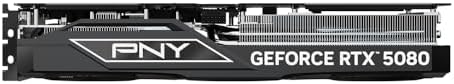 PNY NVIDIA GeForce RTX  5080 OC Triple Fan  Graphics Card  16GB GDDR7  256 bit  Boost Speed  2730 MHz  PCIe  5 0  HDMI /DP 2 1  2 99 Slot  NVIDIA Blackwell Architecture  DLSS 4