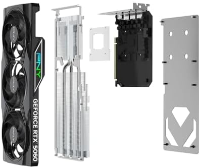 PNY NVIDIA GeForce RTX  5060 Epic X  ARGB OC Triple Fan  Graphics Card  8GB GDDR7  128 bit  SFF Ready  PCIe  5 0  HDMI /DP 2 1  2 Slot  NVIDIA Blackwell Architecture  DLSS 4 