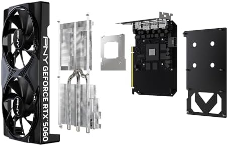 PNY NVIDIA GeForce RTX  5060 OC Dual Fan  Graphics Card  8GB GDDR7  128 bit  SFF Ready  PCIe  5 0  HDMI /DP 2 1  2 Slot  NVIDIA Blackwell Architecture  DLSS 4