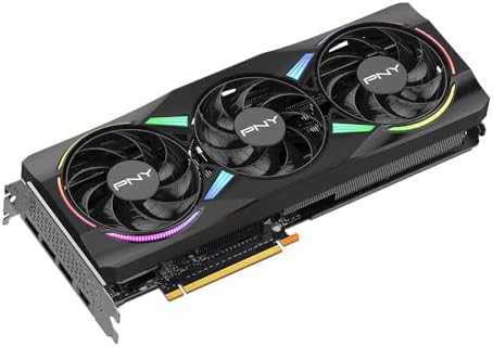 PNY NVIDIA GeForce RTX  5070 Epic X  ARGB OC Triple Fan  Graphics Card  12GB GDDR7  192 bit  Boost Speed  2685 MHz  SFF Ready  PCIe  5 0  HDMI /DP 2 1  2 4 Slot  Blackwell Architecture  DLSS 4 