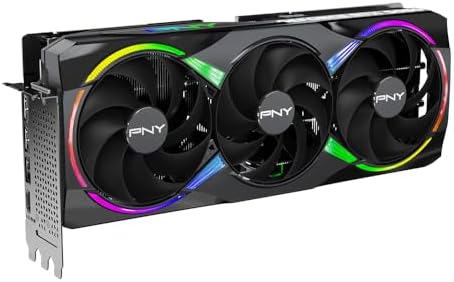 PNY NVIDIA GeForce RTX  5080 Epic X  ARGB OC Triple Fan  Graphics Card  16GB GDDR7  256 bit  Boost Speed  2775 MHz  PCIe  5 0  HDMI /DP 2 1  2 99 Slot  NVIDIA Blackwell Architecture  DLSS 4 