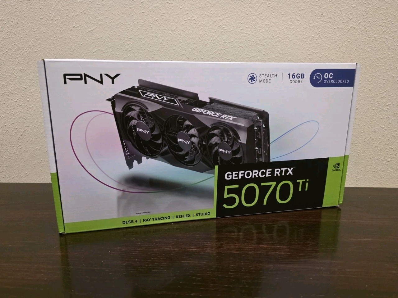 PNY NVIDIA GeForce RTX  5070 Ti OC Triple Fan Graphics Card 16GB GDDR7 256 bit 