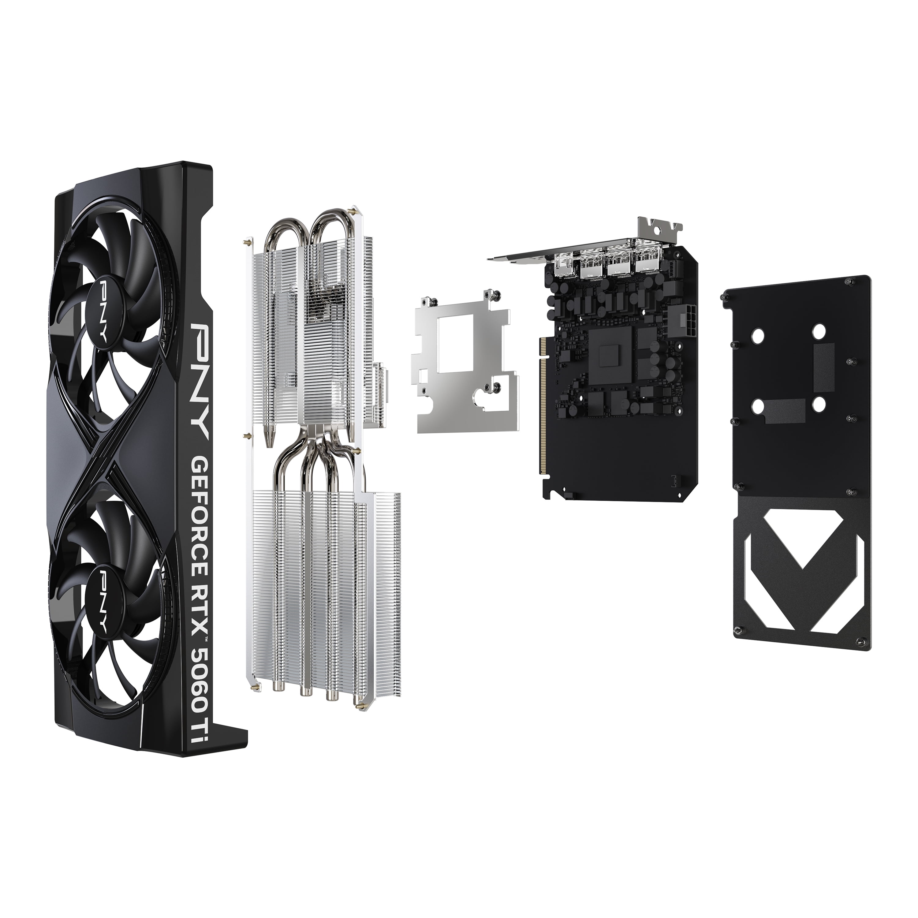 PNY NVIDIA GeForce RTX  5060 Ti OC Dual Fan  Graphics Card 8GB GDDR7  SFF Ready  2 Slot