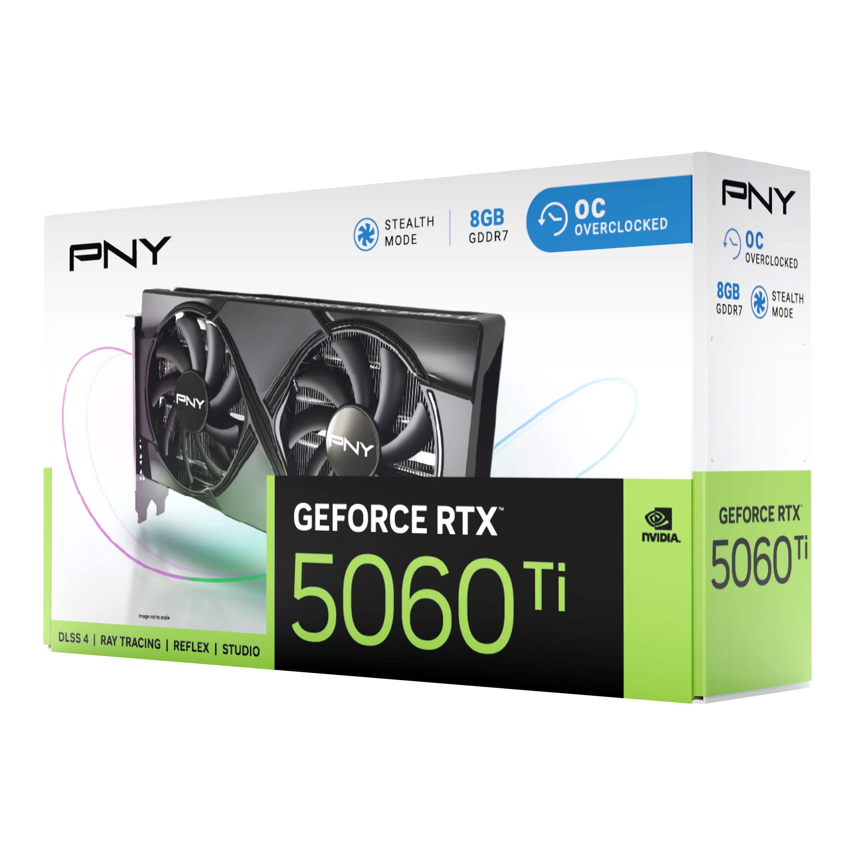 PNY NVIDIA GeForce RTX  5060 Ti OC Dual Fan  Graphics Card 8GB GDDR7  SFF Ready  2 Slot
