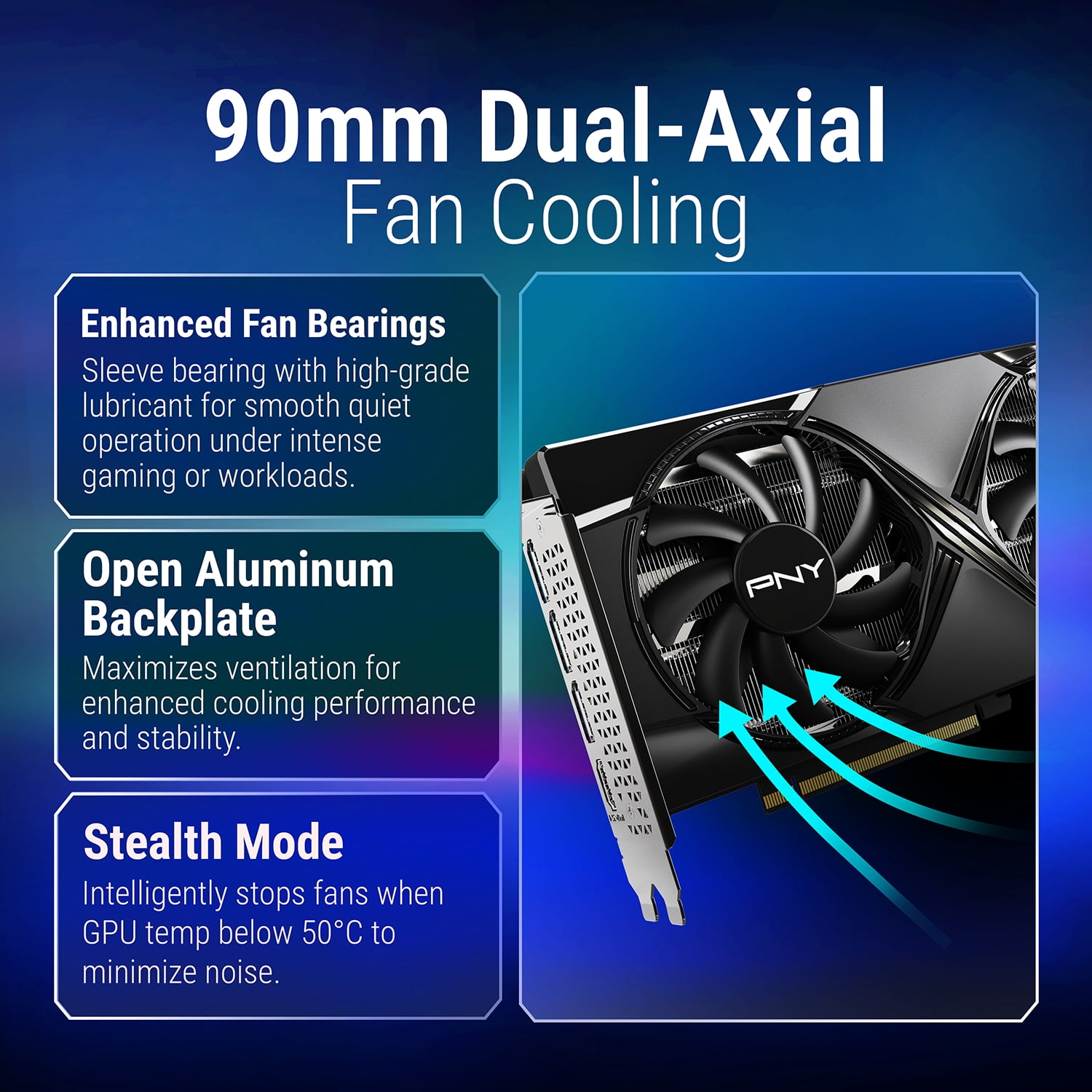 PNY NVIDIA GeForce RTX  5060 Ti OC Dual Fan  Graphics Card 8GB GDDR7  SFF Ready  2 Slot