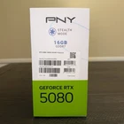 PNY NVIDIA GeForce RTX 5080 Overclocked Triple Fan 16GB GDDR7 PCIe 5 0 Graphics 