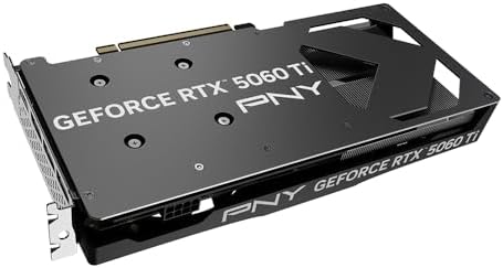 PNY NVIDIA GeForce RTX  5060 Ti OC Dual Fan  Graphics Card  8GB GDDR7  128 bit  Boost Speed  2692 MHz  SFF Ready  PCIe  5 0  HDMI /DP 2 1  2 Slot  NVIDIA Blackwell Architecture  DLSS 4 