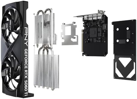 PNY NVIDIA GeForce RTX  5060 Ti OC Dual Fan  Graphics Card  8GB GDDR7  128 bit  Boost Speed  2692 MHz  SFF Ready  PCIe  5 0  HDMI /DP 2 1  2 Slot  NVIDIA Blackwell Architecture  DLSS 4 