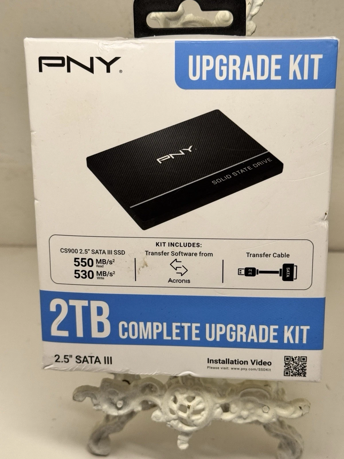 PNY Upgrade Kit 2TB CS900 SATA III 2 5  SSD