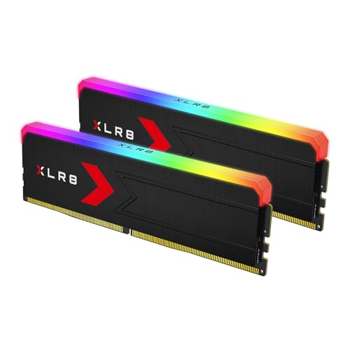 PNY XLR8 Gaming Epic X RGB  64GB  2x32GB  DDR5 RAM 6000MHz CL30 1 4V  XMP/Expo Compatible  Desktop Memory Kit