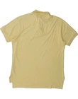POLO RALPH LAUREN Mens Polo Shirt Medium Yellow Cotton DM70