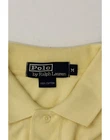 POLO RALPH LAUREN Mens Polo Shirt Medium Yellow Cotton DM70
