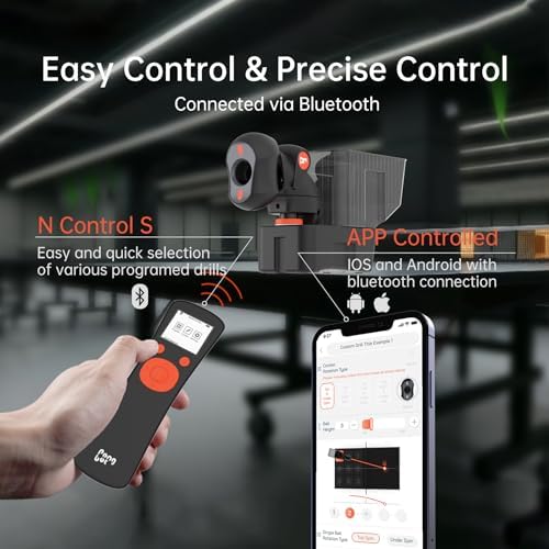 PONGBOT Table Tennis Robot  APP Control 264 Drills  Portable Ping Pong Machine with Spin/Speed Customization  150 Ball Capacity for Solo Training & Coaching