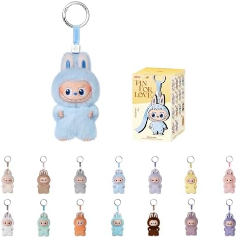 POP MART THE Monster Pin for Love Series  A M  Mini Labubu Doll Blind Box Mystery Box Keychain   Vinyl Plush Pendant  Bag Charms  Collectible Holiday & Birthday Gift for Kids & Adults  Single Box