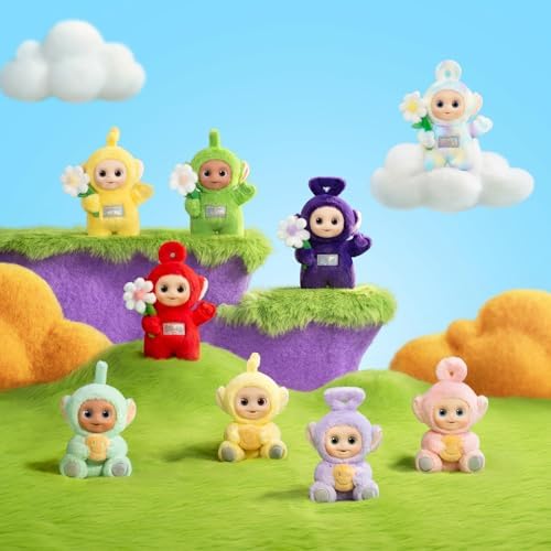 POP MART Teletubbies Say Hello Series Blind Box Pendant  Mystery Box  Collectible Plush Toys  Holiday Birthday Gifts for Girls and Boys  Single Box