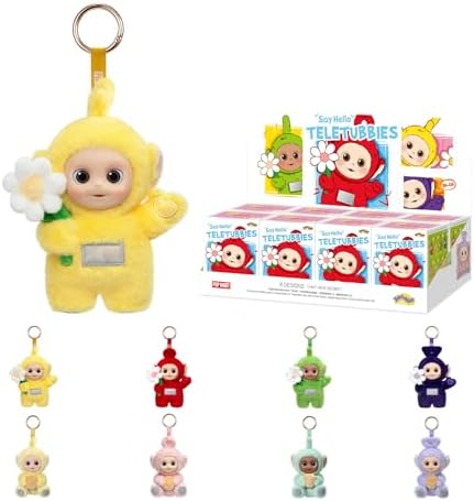 POP MART Teletubbies Say Hello Series Blind Box Pendant  Mystery Box  Collectible Plush Toys  Holiday Birthday Gifts for Girls and Boys  Single Box