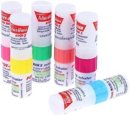 POY SIAN Mark II Menthol Aromatherapy Nasal Inhaler  Natural Herbal Remedy with Cooling Essential Oils Poysian  Pack of 6 