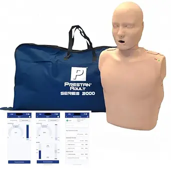PRESTAN PP-AM-2000-1-MS Maniquí RCP para adultos con retroalimentación avanzada, piel media