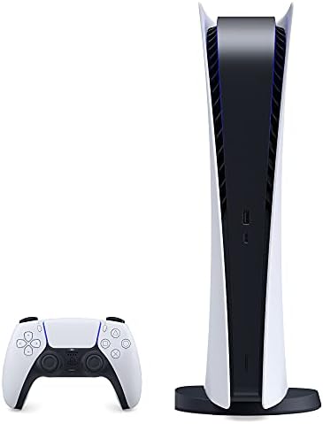 PS5   Sony PlayStation 5 Digital Edition Gaming Console   Wireless Controller   16GB GDDR6 RAM  825GB SSD  120Hz 8K Output  White