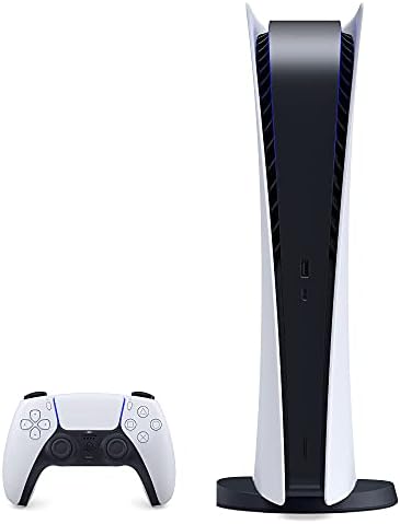 PS5   Sony PlayStation 5 Digital Edition Gaming Console   Wireless Controller   16GB GDDR6 RAM  825GB SSD  120Hz 8K Output  White