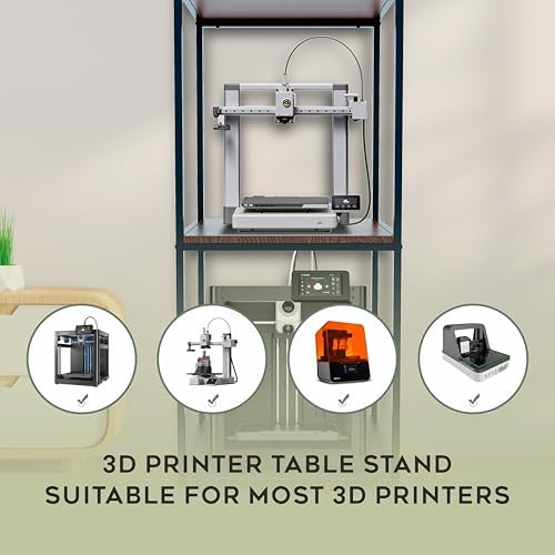 PT2 Ultimate Large 3D Printer Storage Solution  Heavy Duty 3 Tier Stand & Filament Organizer Rack for Biggest Printers on Wheels
