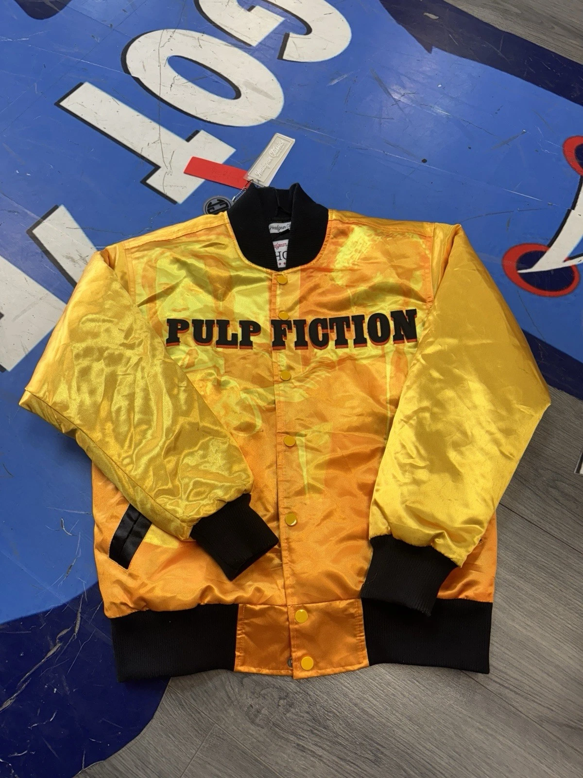 PULP FICTION BAD M F er Yep Headgear Classics Streetwear Jacket New W Flaws SZ S