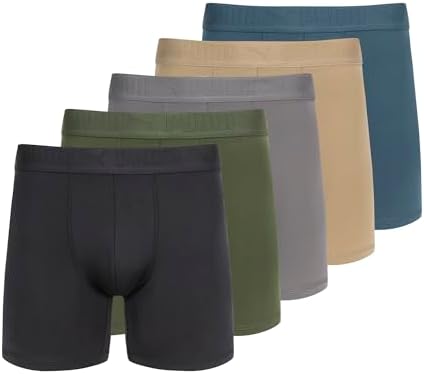 PUMA Mens 5 Pack Performance Boxer Briefs