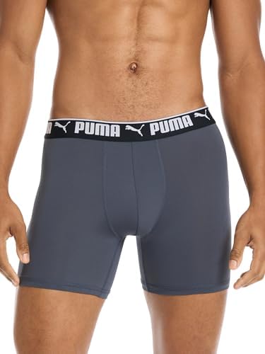 PUMA Mens 5 Pack Performance Boxer Briefs