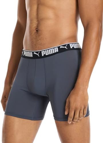 PUMA Mens 5 Pack Performance Boxer Briefs