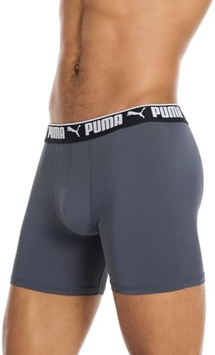 PUMA Mens 5 Pack Performance Boxer Briefs
