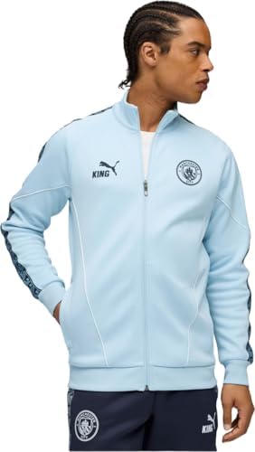 PUMA Mens Manchester City King Anthem Jacket Athletic Outerwear Casual   Blue