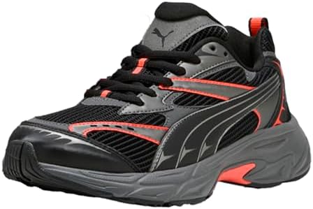 PUMA Mens Morphic Athletic Lace Up Sneakers Shoes Casual   Black