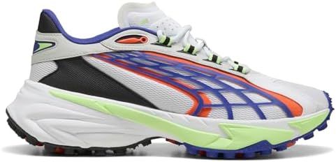 PUMA Mens Spirex Raceday Lace Up Sneakers Shoes Casual   White